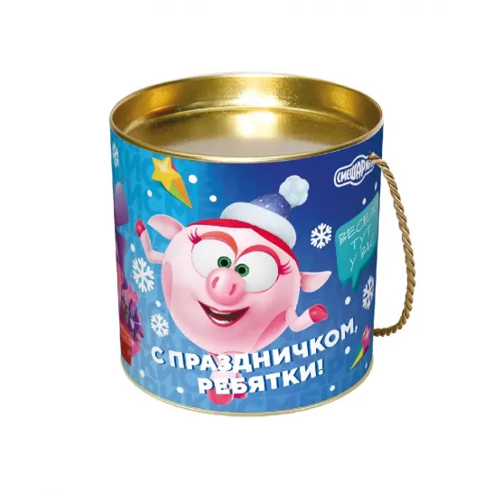 Сладкий новогодний подарок Туба Смешарики 500 грамм премиум